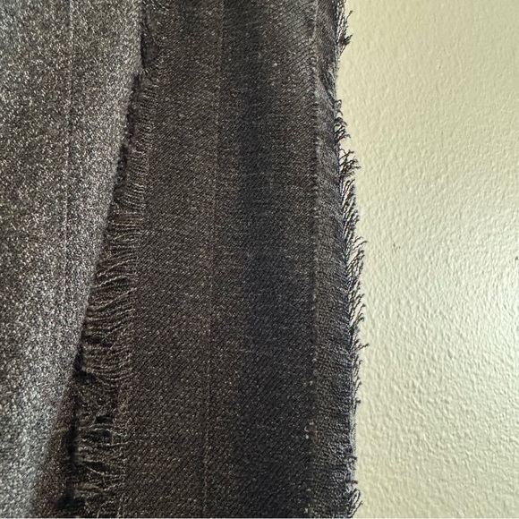 Lena Gabrielle Elegant Black Midi Skirt Pleated Swing Fringe Boho Lagenlook 10 - Picture 7 of 9